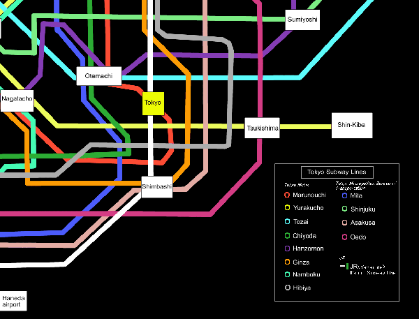 tokyo metro map