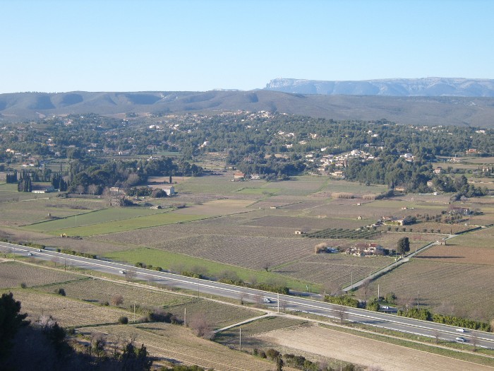 la cadière vue d'en haut